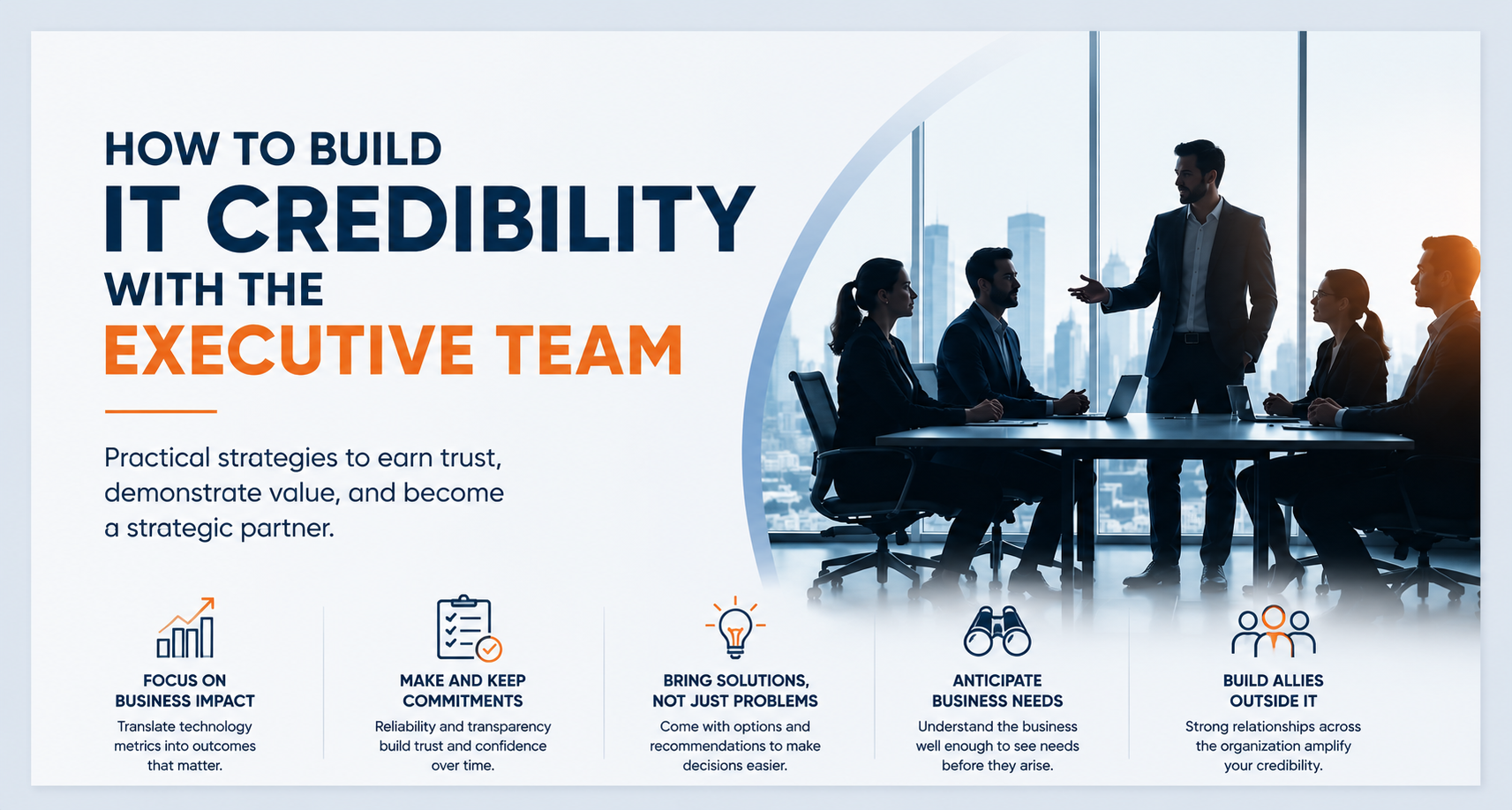 building IT credibitiy with leadershio team